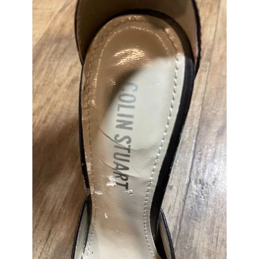Colin Stuart High Heels Womens Size 8 M Brown Pointed Closed Toe Ankle Strap
